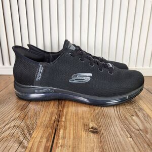 Skechers Work Skech-Air Slip-Ins Womens Sz 8.5 Black Slip Resistant Shoes 108229